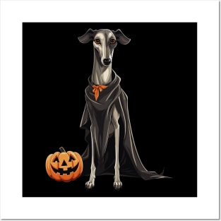 Halloween Galgo Espanol Greyhound Spanish Posters and Art